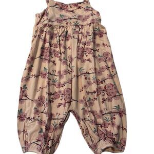 Kate Quinn Cherry Blossoms Romper 12-18M Baby Toddler Casual Jumpsuit
